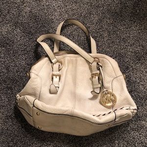 Michael Kors Cream Leather Bag